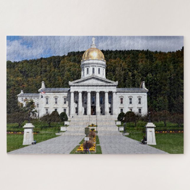 Staat Hauptstadt Vermont - Puzzle (Horizontal)
