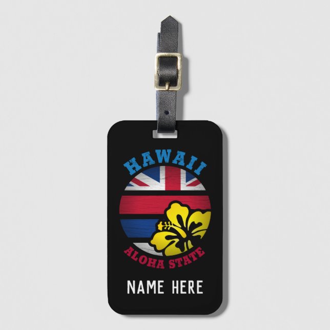 STAAT HAWAII ALOHA GEPÄCKANHÄNGER (Vorderseite Vertikal)