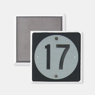 Staat Highway 17 Unterschrift Magnet