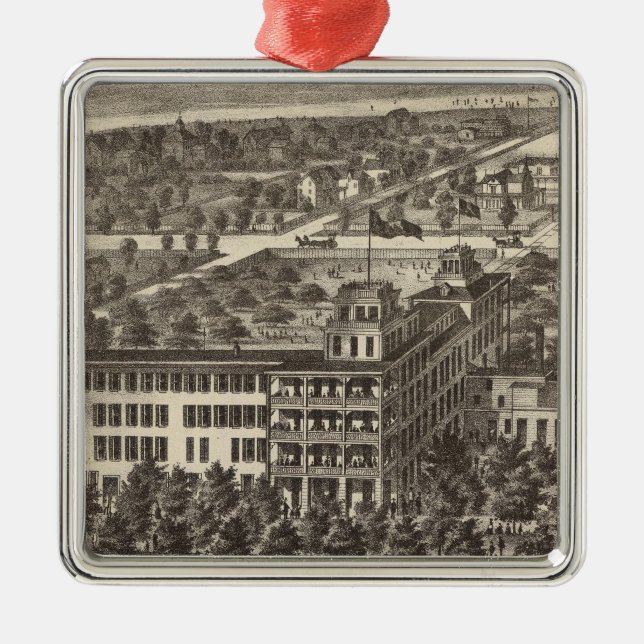 Staat-Hotel, Atlantic City, NJ Silbernes Ornament (Vorne)
