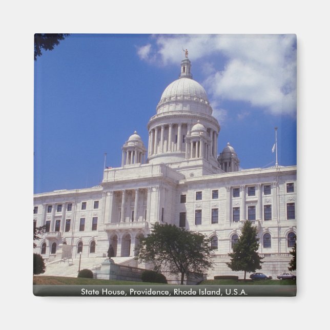 Staat House, Providence, Rhode Island, USA Magnet (Vorne)