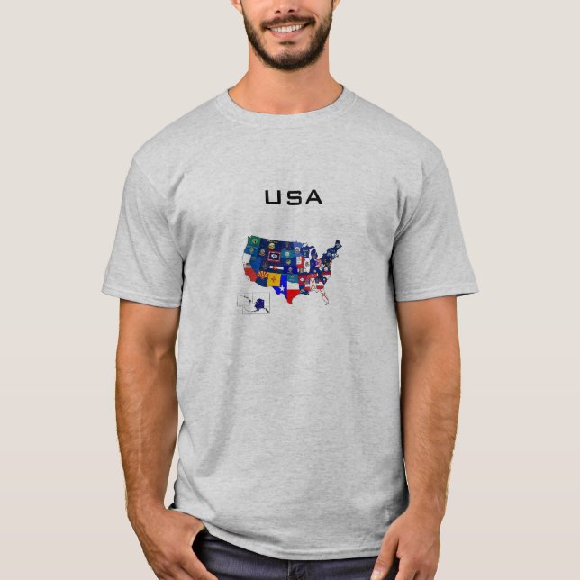 Staat kennzeichnet Shirt (Vorderseite)