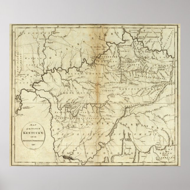 Staat Kentucky Poster (Vorne)