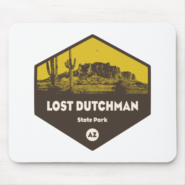 Staat Lost Dutchman Park Arizona Mousepad (Vorne)