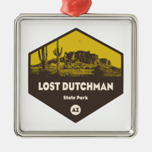 Staat Lost Dutchman Park Arizona Ornament Aus Metall