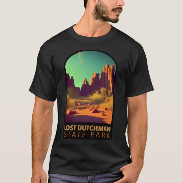 Staat Lost Dutchman Park Arizona T-Shirt (Vorderseite)