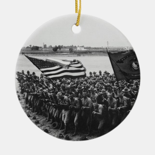 Staat-Marineinfanteriekorps 1918 zuerst kämpfen Keramik Ornament (Vorne)