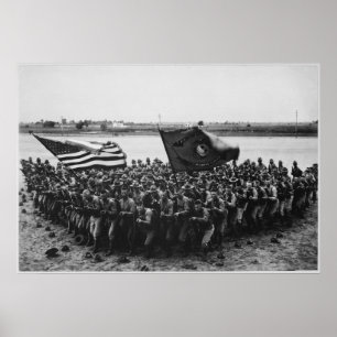 Staat-Marineinfanteriekorps 1918 zuerst kämpfen Poster