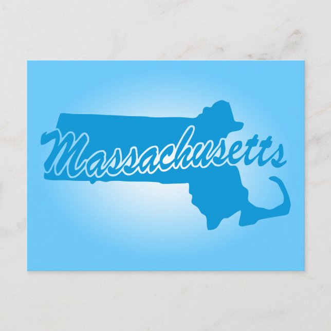 Staat Massachusetts Postkarte (Vorderseite)