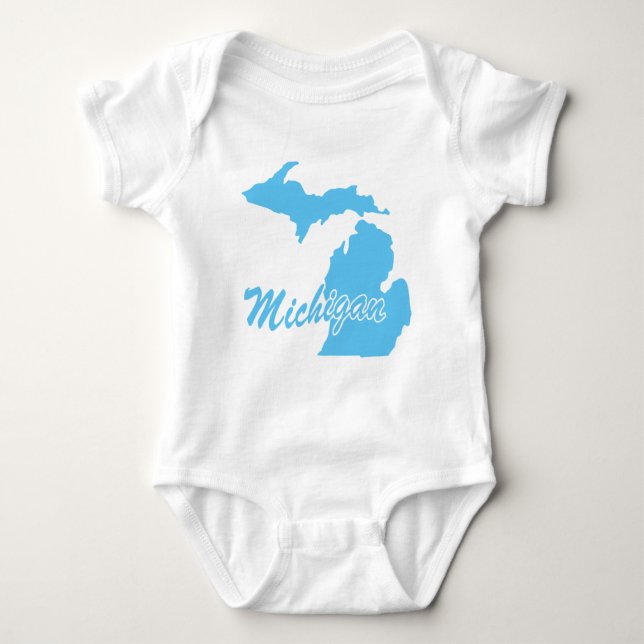 Staat Michigan Baby Strampler (Vorderseite)