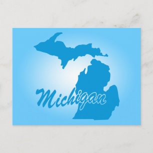 Staat Michigan Postkarte
