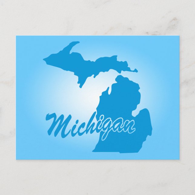 Staat Michigan Postkarte (Vorderseite)