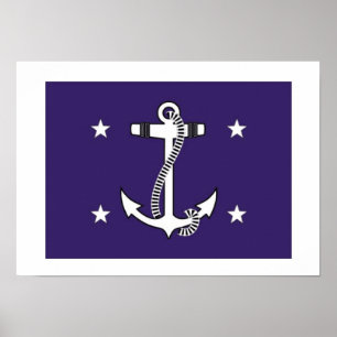 Staat-Minister für der Marine Poster