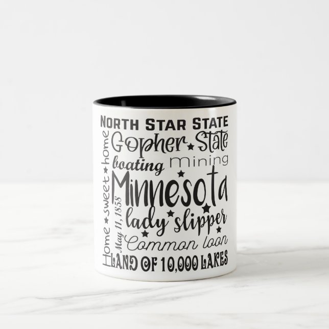 Staat/Minnesota Zweifarbige Tasse (Mittel)