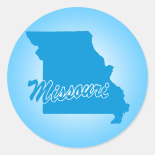 Staat Missouri Classic Round Sticker