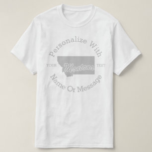 Staat Montana PERSONALISIERTER T - Shirt