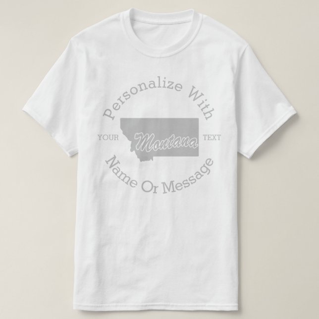 Staat Montana PERSONALISIERTER T - Shirt (Design vorne)