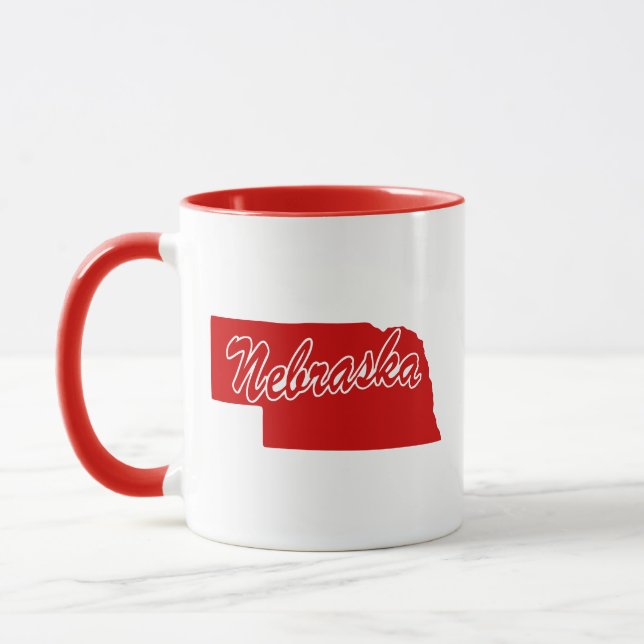 Staat Nebraska formen rote Tasse (Links)