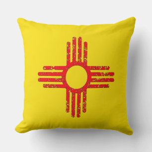 Staat New Mexico Zia-Sonne Kissen