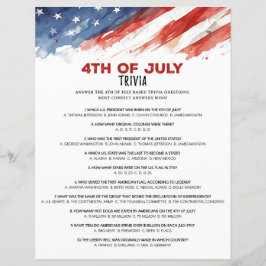 Staat Nickname 4. Juli Party Game