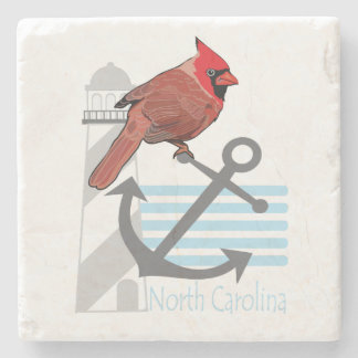 Staat nördlich von Carolina vogel, Leuchtturm Steinuntersetzer