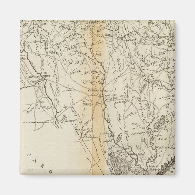Staat North Carolina Magnet (Vorne)