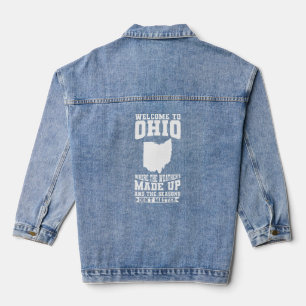 Staat Ohio Willkommen in Ohio Ohio Jeansjacke