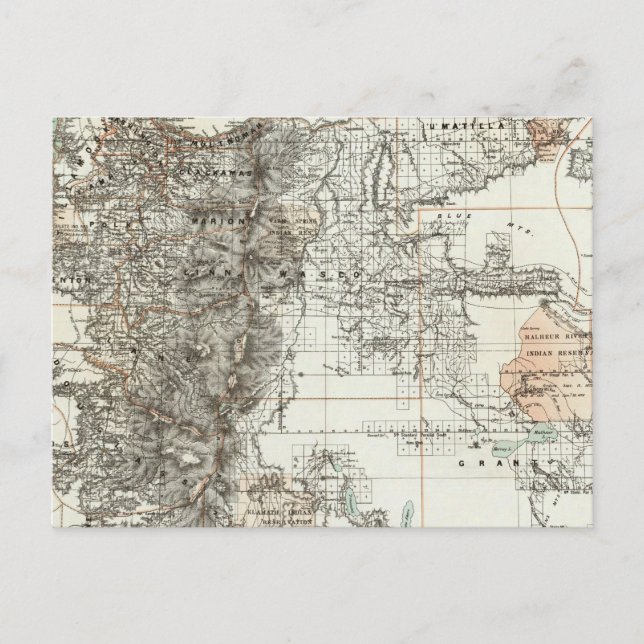 Staat Oregon Postkarte (Vorderseite)