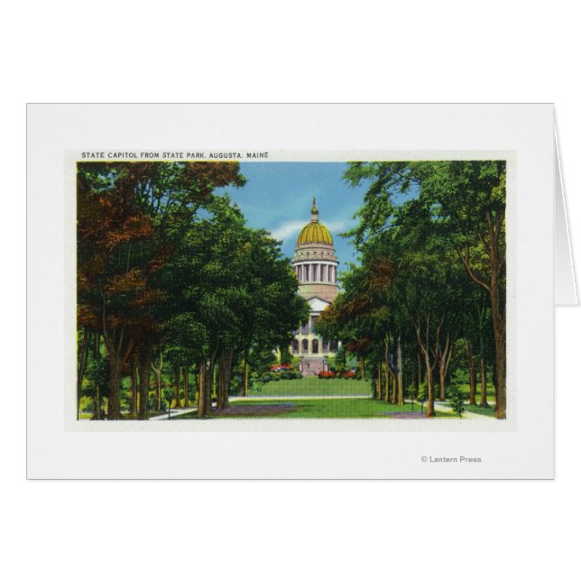 Staat Park Blick auf das Staat Hauptstadt Gebäude (Vorderseite (Horizontal))