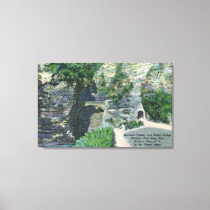 Staat Park Eingang Tunnel und Sentry Bridge Leinwanddruck