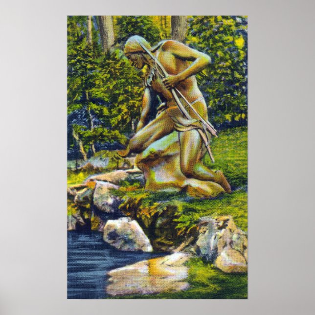 Staat Park Indian Statue Poster (Vorne)