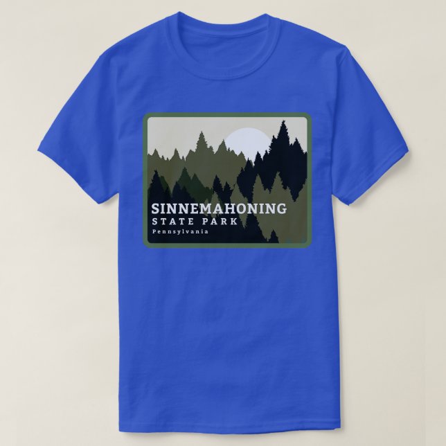 Staat Park Pennsylvania Wald Sunri T-Shirt (Design vorne)