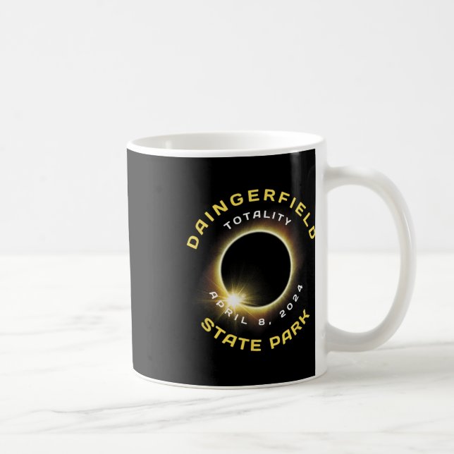 Staat Park Texas Solar Eclipse 8. April 2024 Kaffeetasse (Rechts)