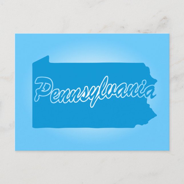 Staat Pennsylvania Postkarte (Vorderseite)