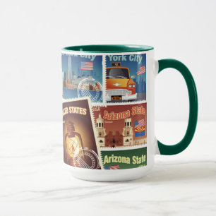 Staat-Porto-Briefmarken Tasse