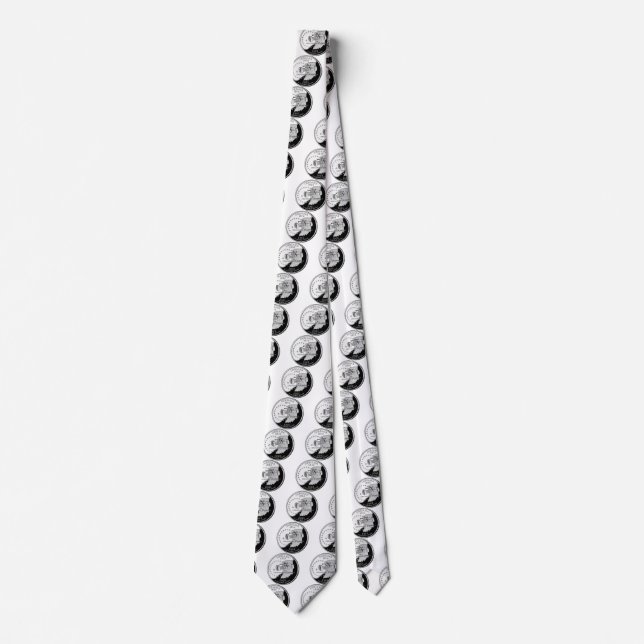 Staat Quarter of Indiana Reverse Side Imitats Krawatte (Vorderseite)