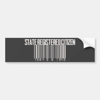 Staat registrierter Bürger Autoaufkleber
