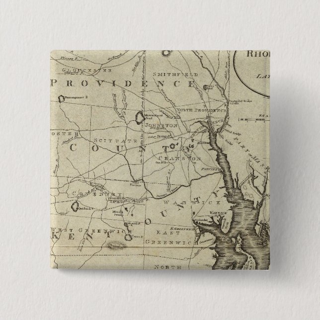 Staat Rhode Island 2 Button (Vorderseite)