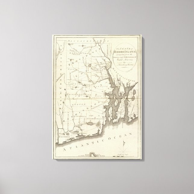 Staat Rhode Island 2 Leinwanddruck (Vorderseite)