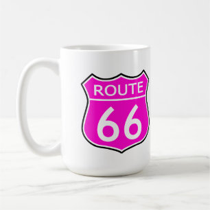 Staat Route 66 Reisen Hot Pink Kaffeetasse
