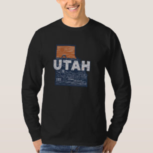 Staat Sehenswürdigkeiten Landschaftlich Utah T-Shirt