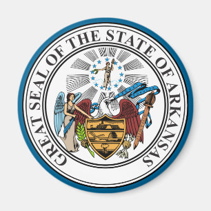 Staat Siegel Arkansas Magnet