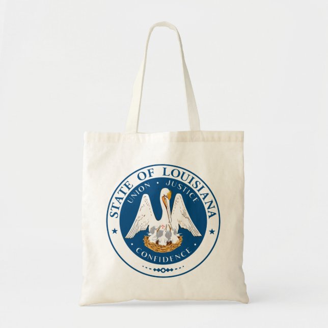 Staat Siegel Louisiana Tote Bag Tragetasche (Vorne)