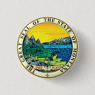 Staat Siegel Montana (USA) Button