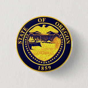 Staat Siegel Oregon Button