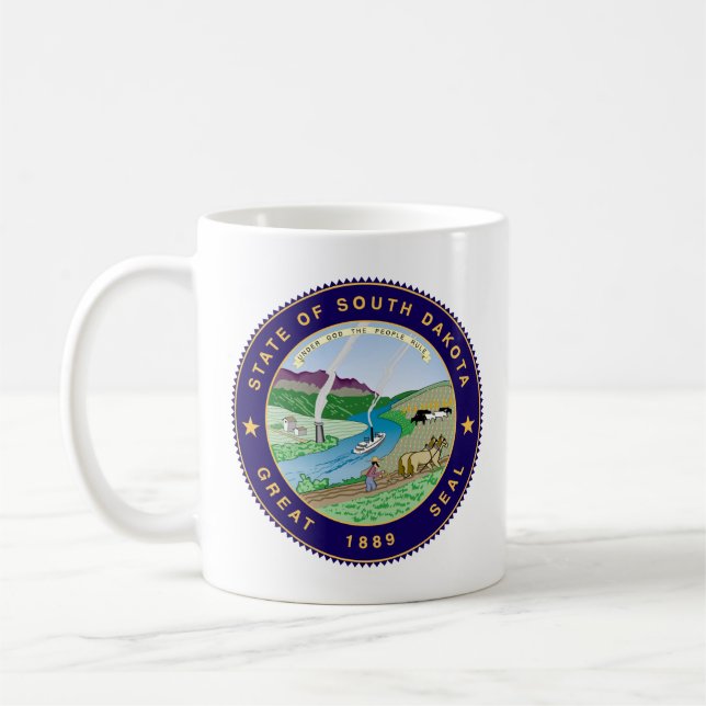 Staat Siegel South Dakota Kaffeetasse (Links)