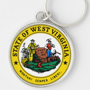 Staat Siegel West Virginia Schlüsselanhänger