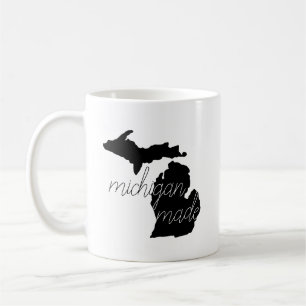 Staat Silhouette mit Michigan Made Typografy Kaffeetasse