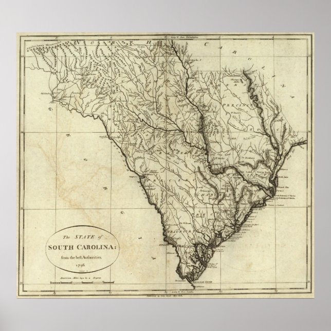 Staat South Carolina Poster (Vorne)