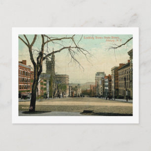 Staat St., Albany, New York Vintag Postkarte